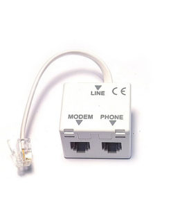 ADSL splitter with cable