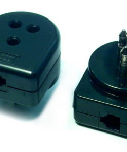 Italian telephone combined adapters