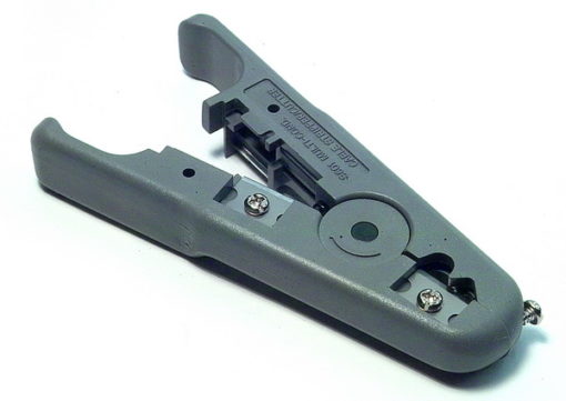 Stripping tool for telephone cables